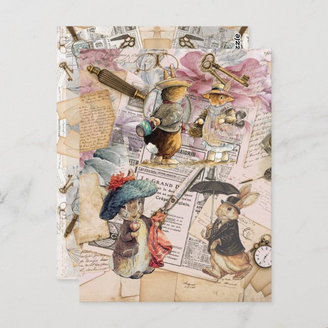 peter rabbit composition postcard (Front/Back)