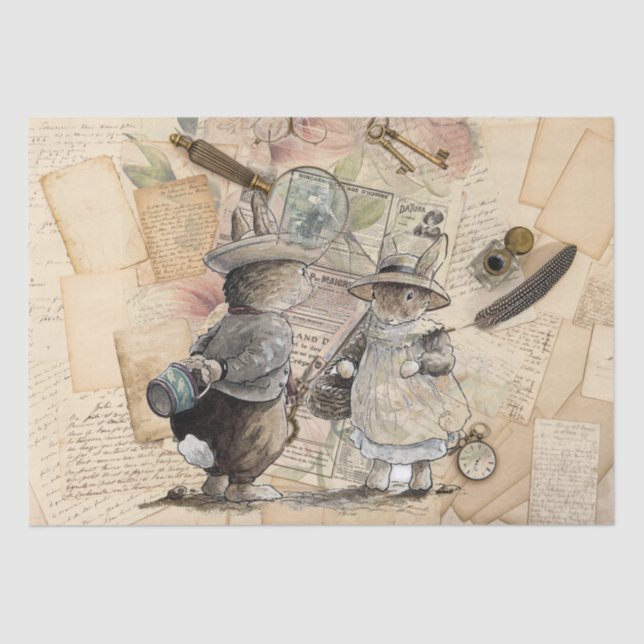 peter rabbit composition tissue paper (Front)
