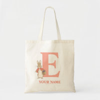 Peter Rabbit | Custom Flopsy - Letter E Tote Bag