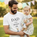 Peter Rabbit Dad of the Birthday Girl Party T-Shirt<br><div class="desc">Celebrate your little boy’s special day with this “Dad of the Birthday Boy” T-shirt, featuring a charming Peter Rabbit illustration! Perfect for birthday parties, family photos, or themed celebrations, this tee shows off your pride as a dad in a fun and playful way. Made from soft, comfortable fabric, it’s a...</div>