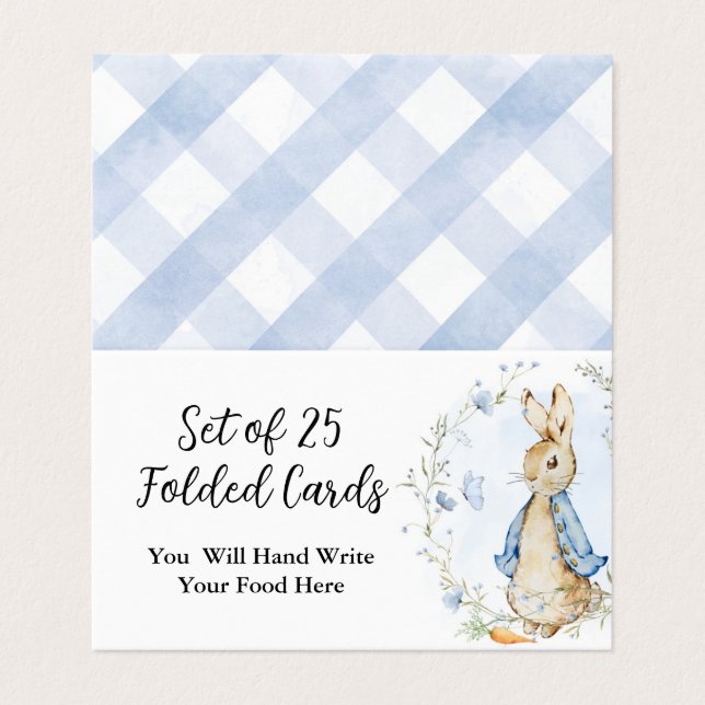 Peter Rabbit Folded Cards (Outside Unfolded)