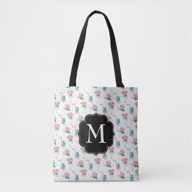 Peter Rabbit | Forget Me Not Floral Pattern Tote Bag (Front)
