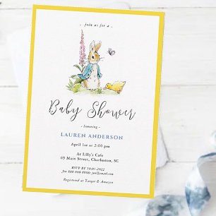 Peter Rabbit  in the Garden Baby Shower  Invitation