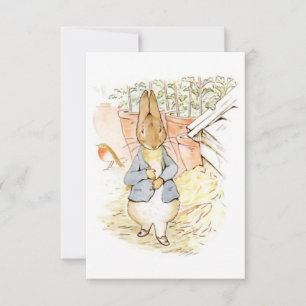 Peter Rabbit in the Garden (by Beatrix Potter) Card