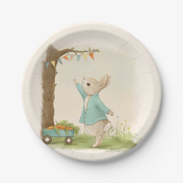 Peter Rabbit Kids Birthday&Game Paper Plate (Front)