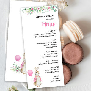 Peter Rabbit Menu
