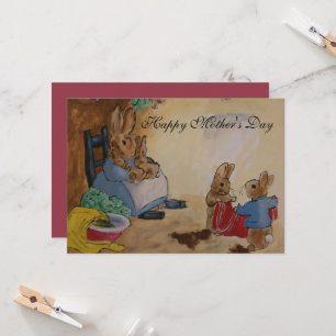 Peter Rabbit Mother's Day Card