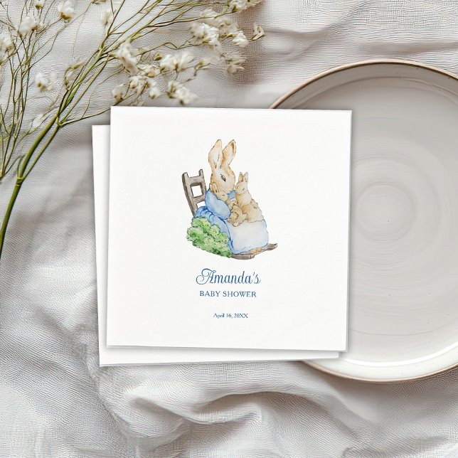 Peter Rabbit Mummy Baby Shower Napkin (Creator Uploaded)