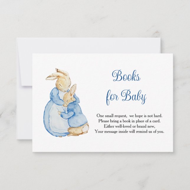 Peter Rabbit Mummy Books For Baby RSVP Card (Front)