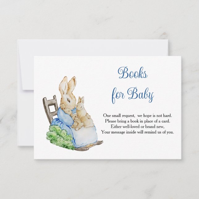 Peter Rabbit Mummy Books For Baby RSVP Card (Front)