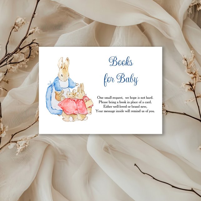 Peter Rabbit Mummy Books For Baby RSVP Card (Creator Uploaded)