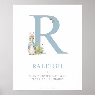 Peter Rabbit   Personalised Letter R Poster