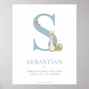 Peter Rabbit   Personalised Letter S Poster