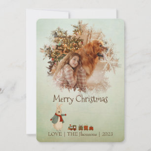 Peter Rabbit Photo Christmas Card
