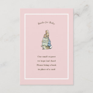 Peter Rabbit Pink Vintage Baby Book Enclosure Card