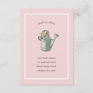Peter Rabbit Pink Vintage Baby Book Enclosure Card