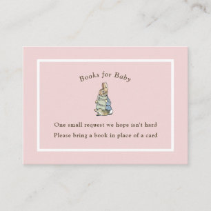 Peter Rabbit Pink Vintage Baby Book Enclosure Card