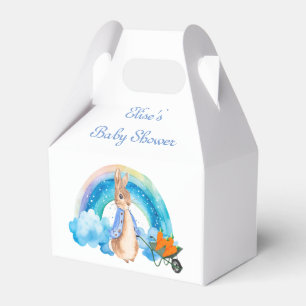 Peter Rabbit Rainbow Carrots Boy Baby Shower Favour Box