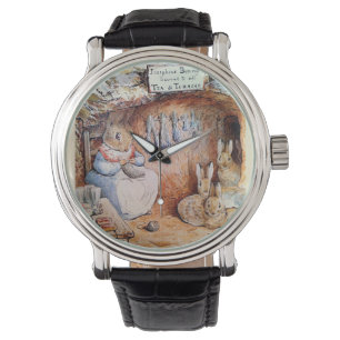 Peter Rabbit   Round Clock Watch
