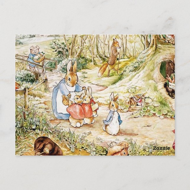 Peter Rabbit’s Neighbourhood by Beatrix Potter Postcard (Back)