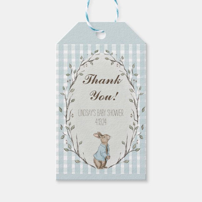 Peter Rabbit Theme Gift Tag (Front)