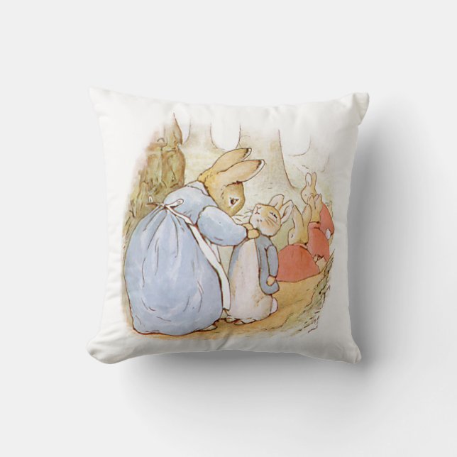 Peter Rabbit  Throw Pillow (Front)