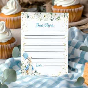 Peter Rabbit Time Capsule Note Message Card
