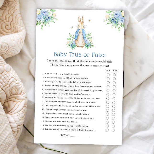 Peter Rabbit True or False Baby Game (Creator Uploaded)
