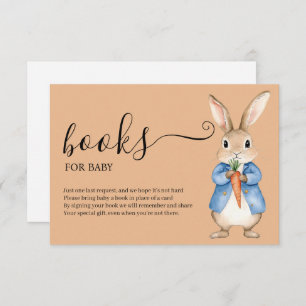 PETER RABBIT VEGIE BASKET BOOKS FOR BABY ENCLOSURE CARD