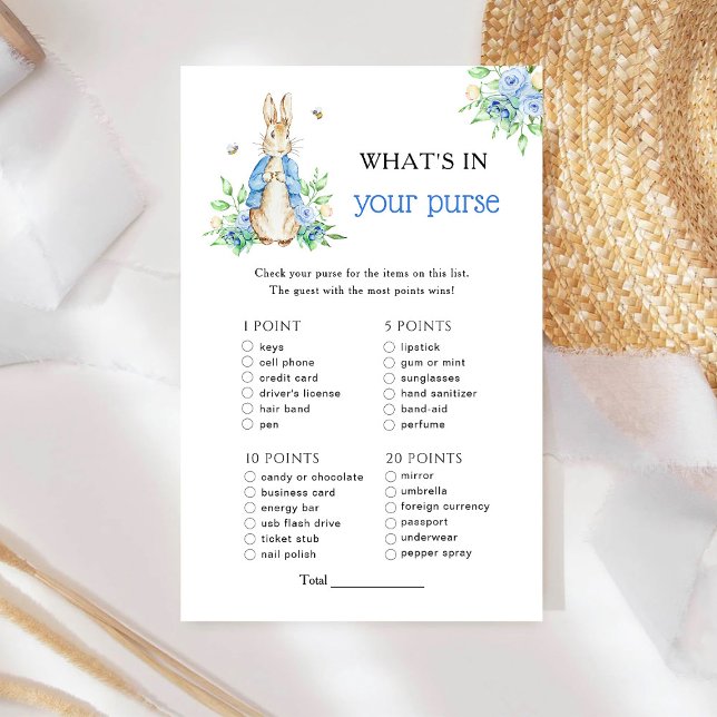 Peter Rabbit What's in your Purse Baby Game (Creator Uploaded)