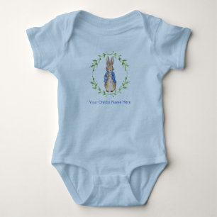 Peter Rabbit with Child's Name Personalisation  Baby Bodysuit