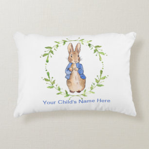 Peter Rabbit with Child's Name Personalisation   Decorative Cushion