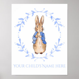 Peter Rabbit with Child's Name Personalisation Poster