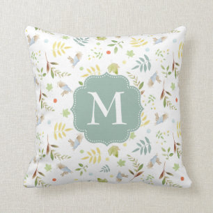 Peter Rabbit Woodland Watercolor Pattern Cushion