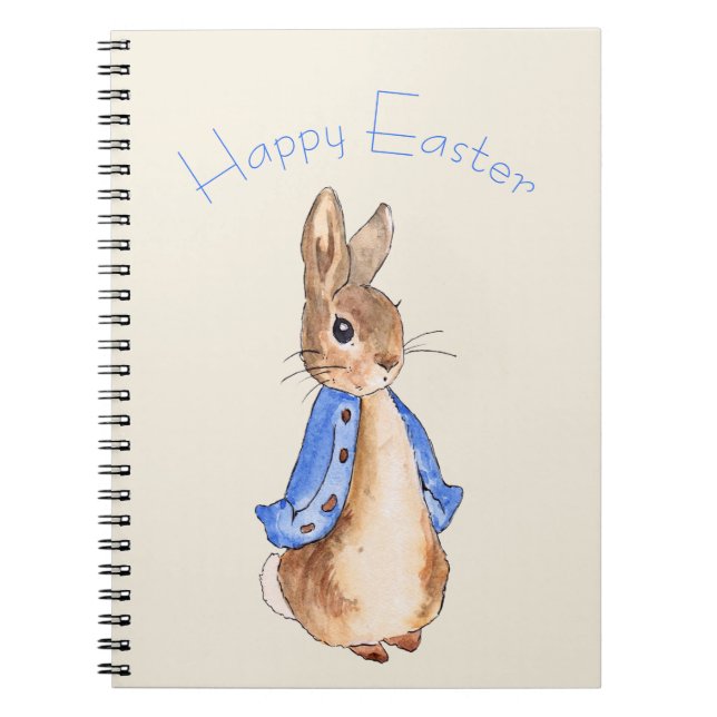 Peter the Easter bunny rabbit Notebook (Front)