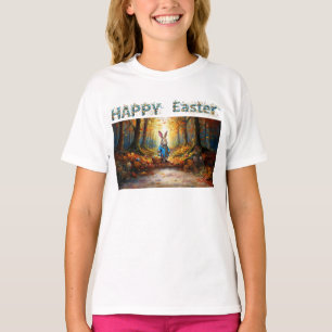 Peter the Easter Bunny with Easter Egg Basket T-Shirt