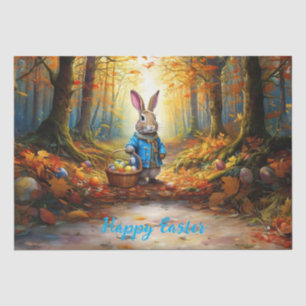 Peter the Easter Bunny with Easter Egg Basket Tissue Paper