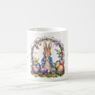 Peter the Easter Rabbit Easter Eggs Coffee Mug