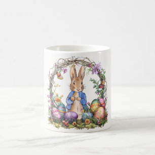 Peter the Easter Rabbit Easter Eggs Coffee Mug