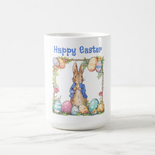 Peter the Easter Rabbit Easter Eggs Happy Easter Coffee Mug