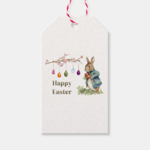 Peter the Easter Rabbit Easter Eggs Happy Easter Gift Tags
