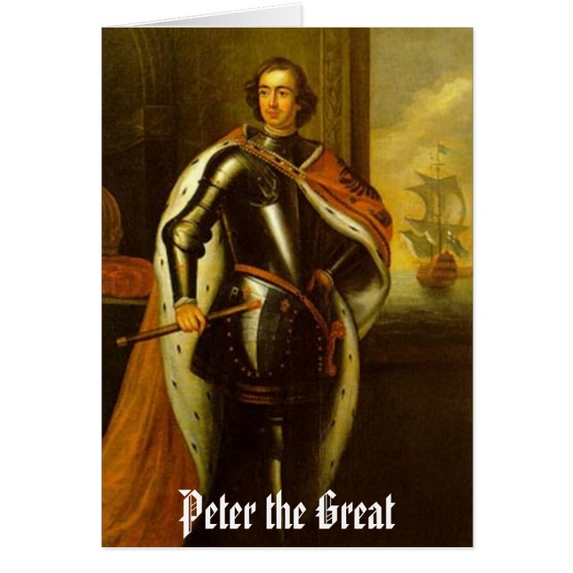 Peter the Great blank card (Front)