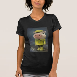 Peter the pig sailing his boat T-Shirt