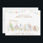 Peter the Rabbit and Friends Birthday Parade Invitation<br><div class="desc">Peter the Rabbit And Friends Birthday Parade Invite</div>