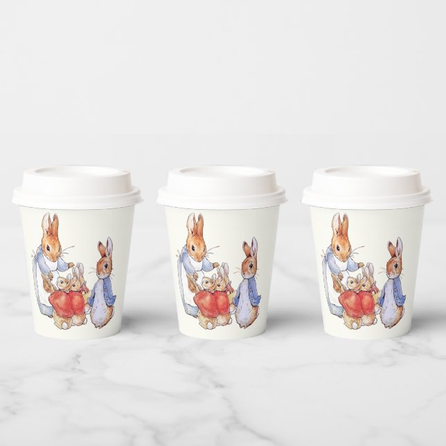 Peter the rabbit and Josephine bunny  Paper Cups (Multi)