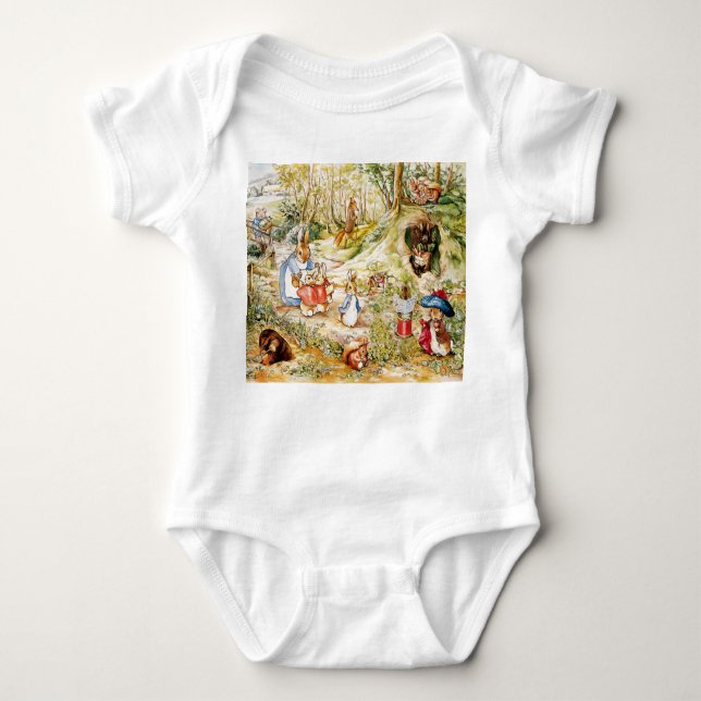 Peter the Rabbit  Baby Bodysuit (Front)