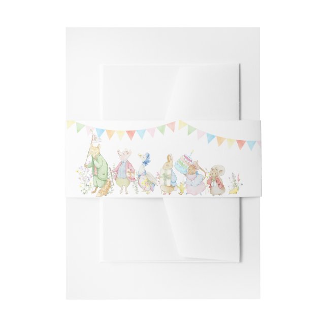 Peter the Rabbit Beatrix Baby Shower Invitation Belly Band (Front Example)