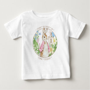 Peter the Rabbit Birthday Girl   Baby T-Shirt