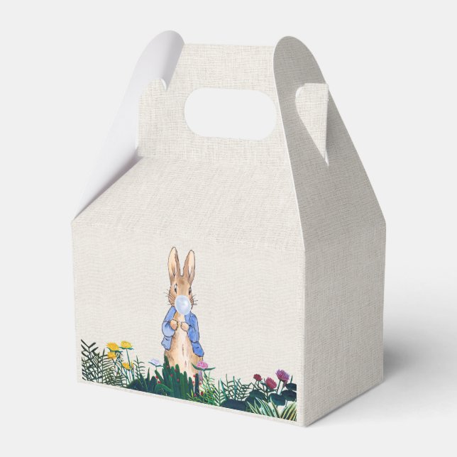 Peter the Rabbit Blue gum in His Flower Garden Favour Box (Front Side)