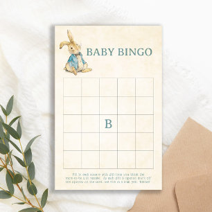 Peter The Rabbit Boy Baby Shower Bingo Fun Game